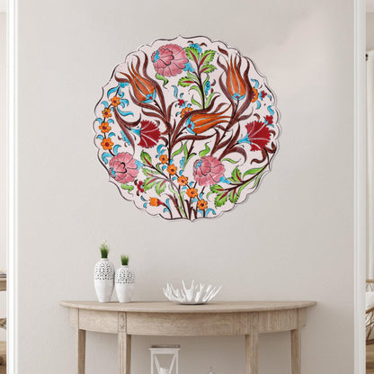 Ceramic Decorative Plate, Tulip Harmony Decorative Plate