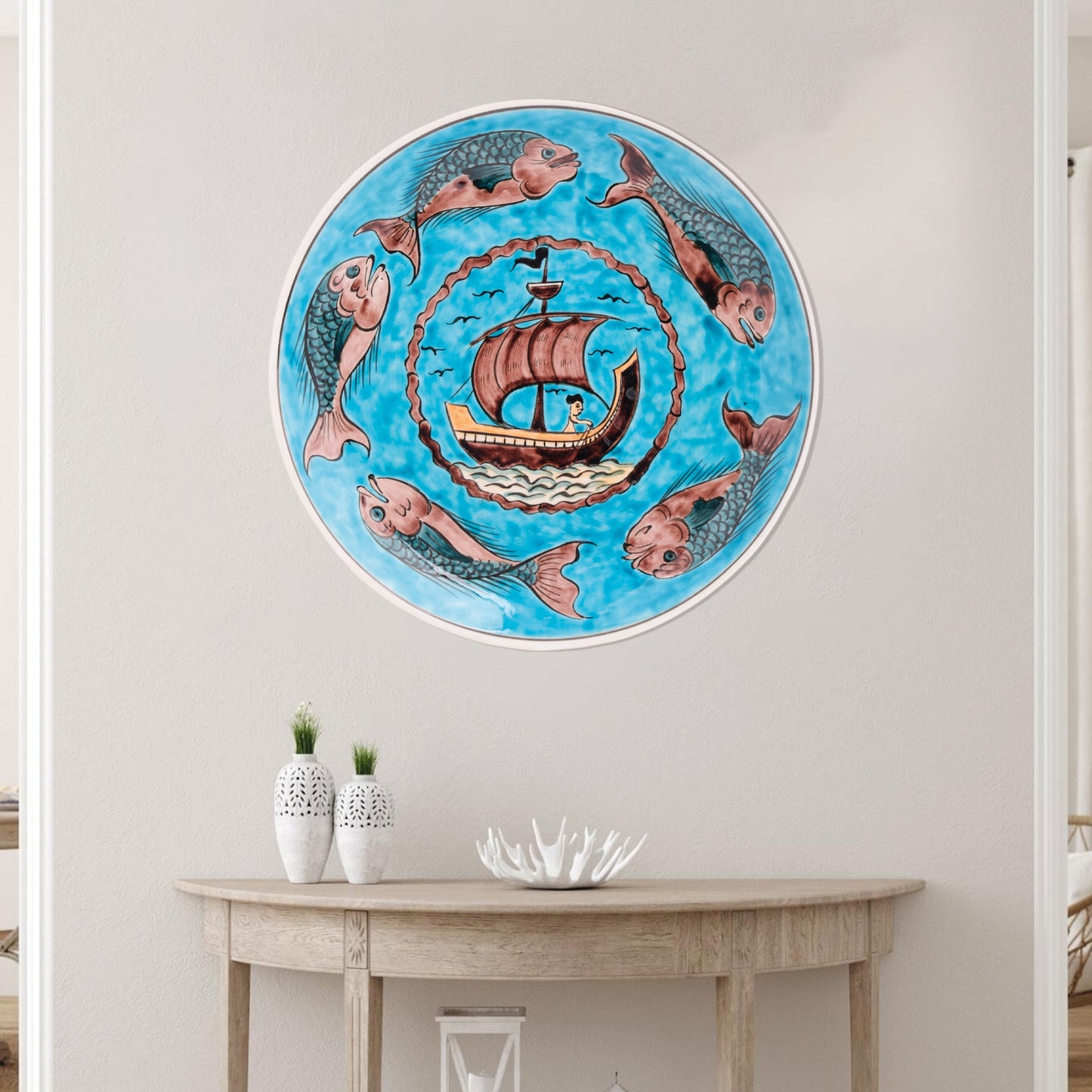 Ceramic Decorative Plate, Mariner's Voyage Decorative Plate