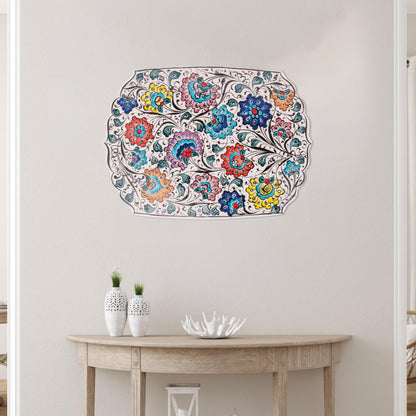 Ceramic Decorative Plate, Floral Symphony Decorative Plate