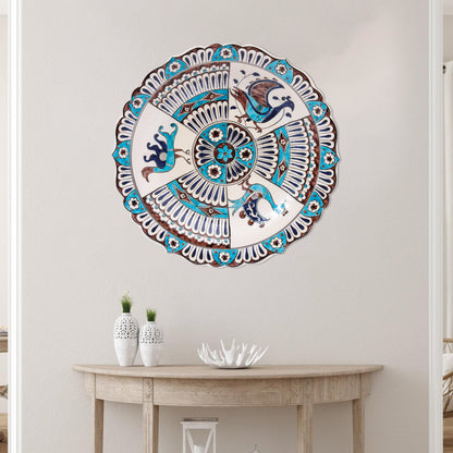 Ceramic Decorative Plate, Celestial Birds Decorative Plate