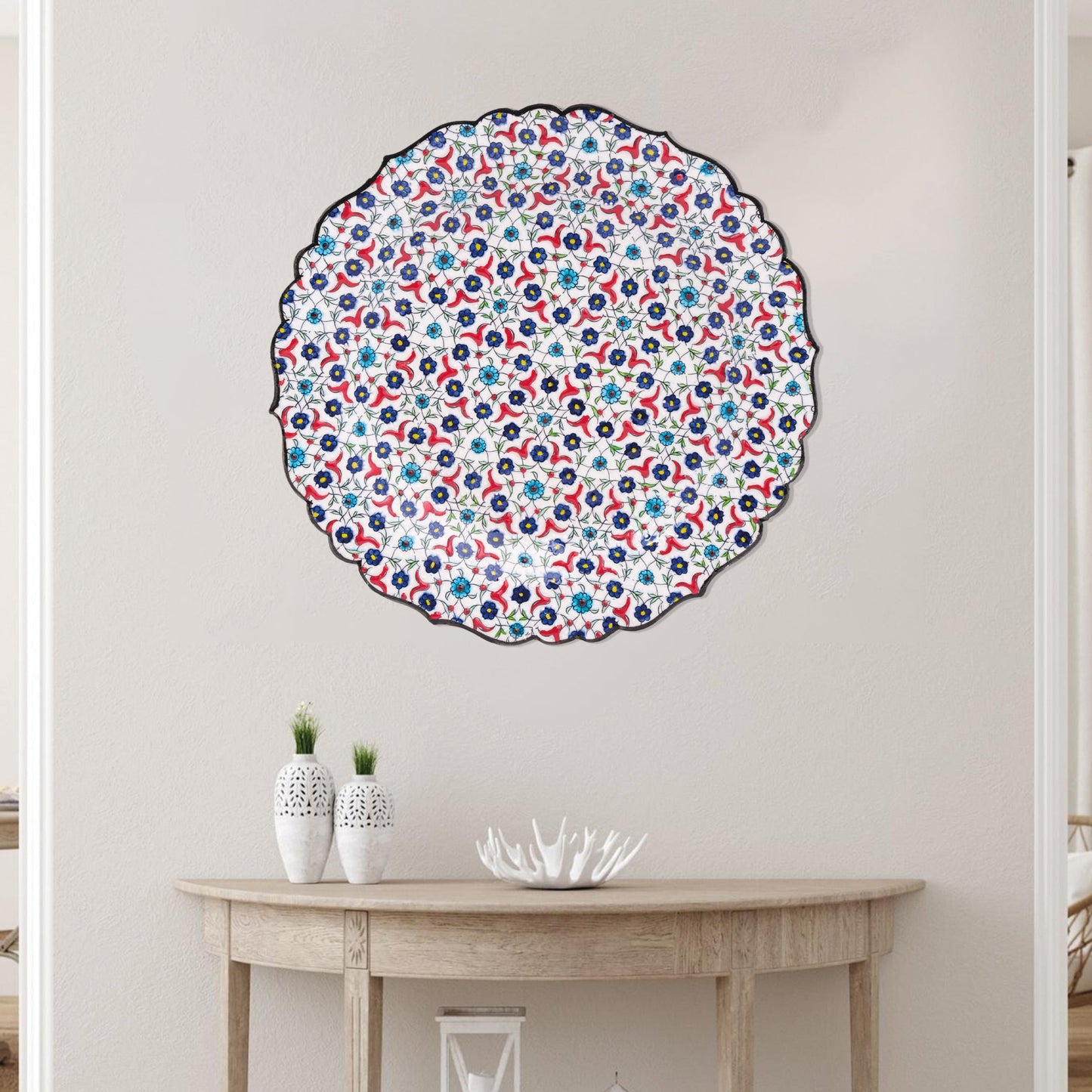 Ceramic Decorative Plate, Blossom Tapestry Decorative Plate