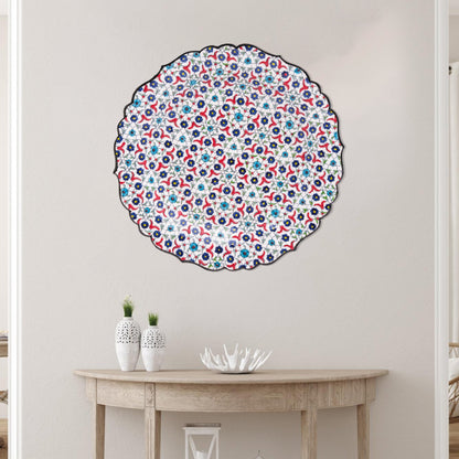 Ceramic Decorative Plate, Blossom Tapestry Decorative Plate