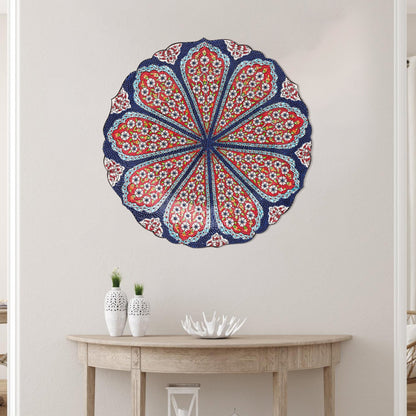 Ceramic Decorative Plate, Blossom Radiance Decorative Plate