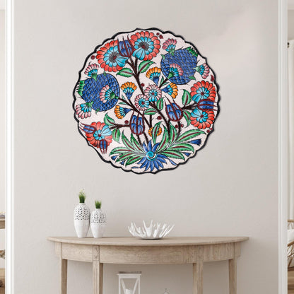 Ceramic Decorative Plate, Sultan's Bloom Decorative Plate