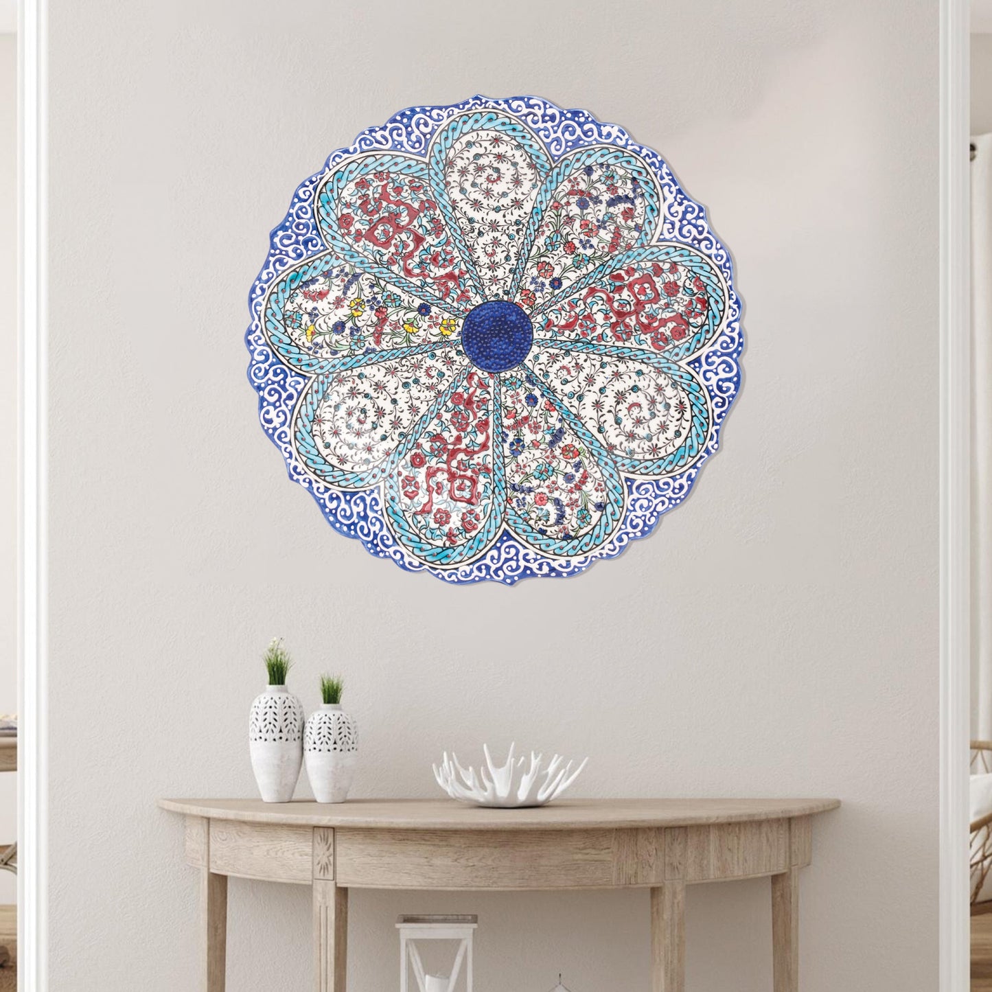 Ceramic Decorative Plate, Petal Harmony Decorative Plate