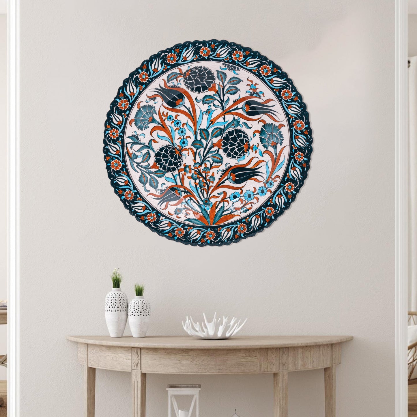 Ceramic Decorative Plate, Sultan's Florals Decorative Plate