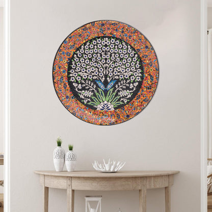 Ceramic Decorative Plate, Eternal Bloom Decorative Plate