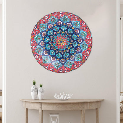 Ceramic Decorative Plate, Royal Mandala Decorative Plate