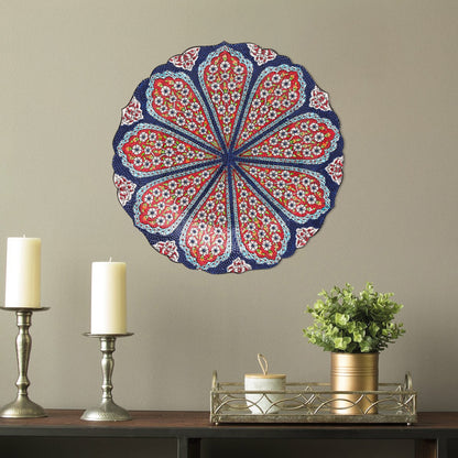 Ceramic Decorative Plate, Blossom Radiance Decorative Plate