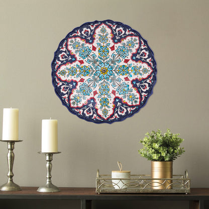 Ceramic Decorative Plate, Eternal Bloom Decorative Plate