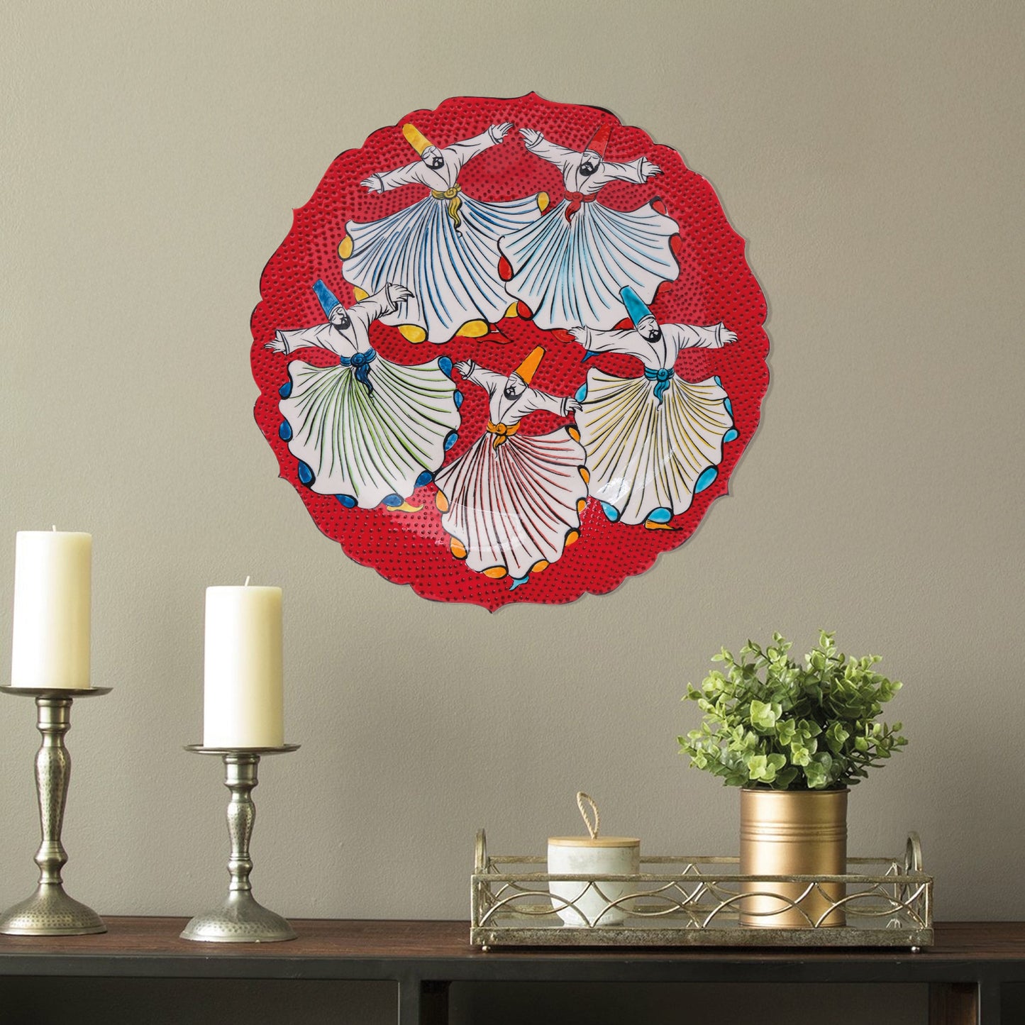 Ceramic Decorative Plate, Sufis' Harmony Decorative Plate