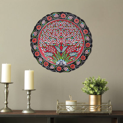 Ceramic Decorative Plate, Blossom Tree Decorative Plate