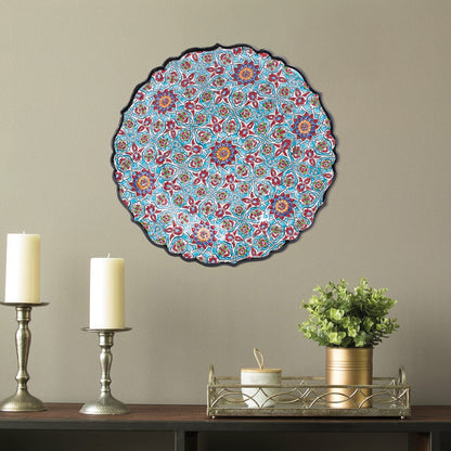 Ceramic Decorative Plate, Mosaic Bloom Decorative Plate