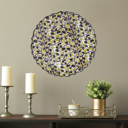 Ceramic Decorative Plate, Olive Harmony Decorative Plate