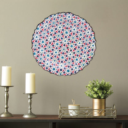 Ceramic Decorative Plate, Blossom Tapestry Decorative Plate