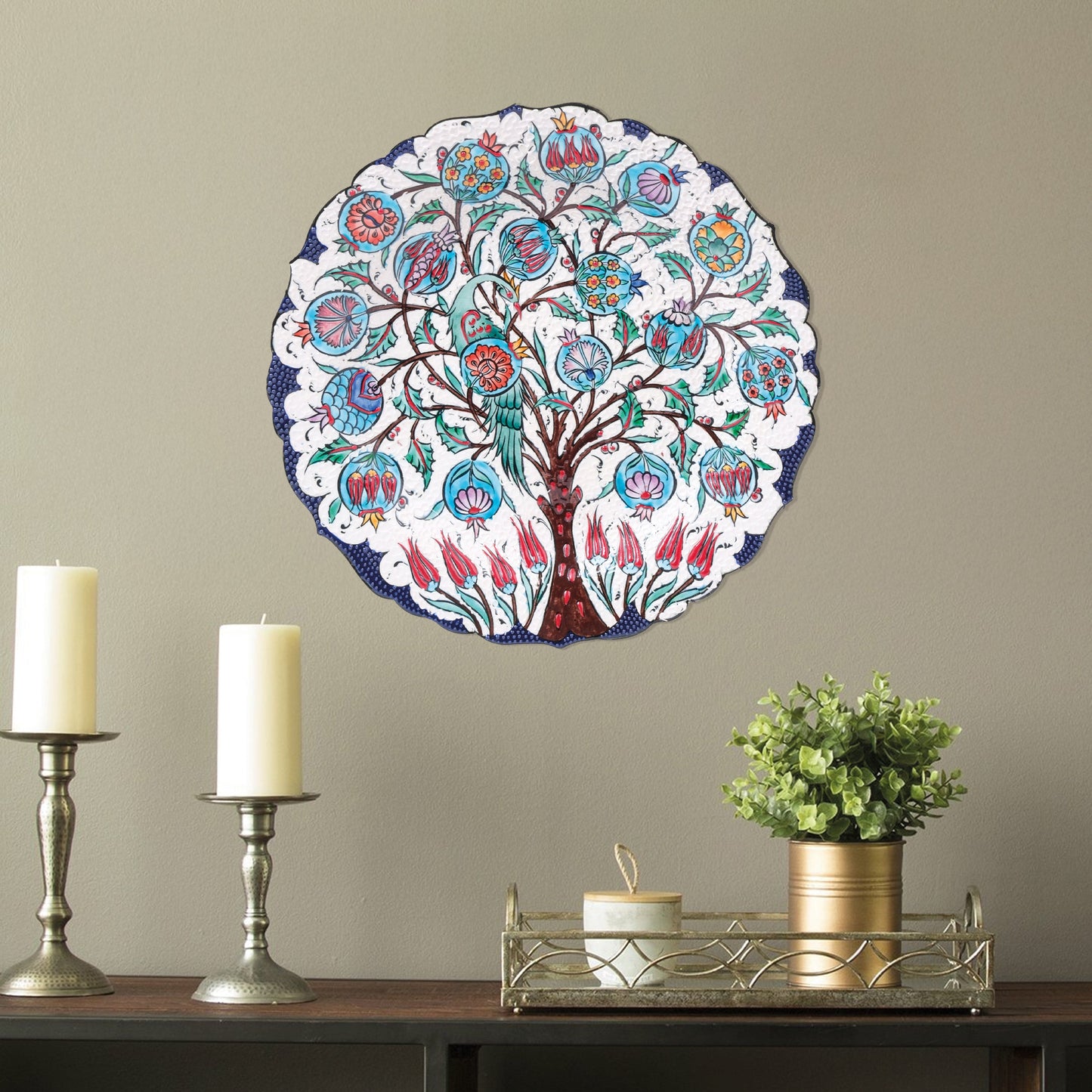 Ceramic Decorative Plate, Eden Harmony Decorative Plate