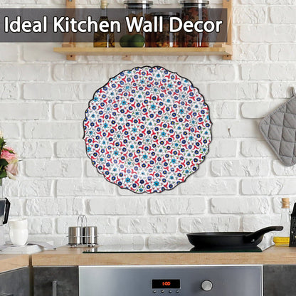 Ceramic Decorative Plate, Blossom Tapestry Decorative Plate