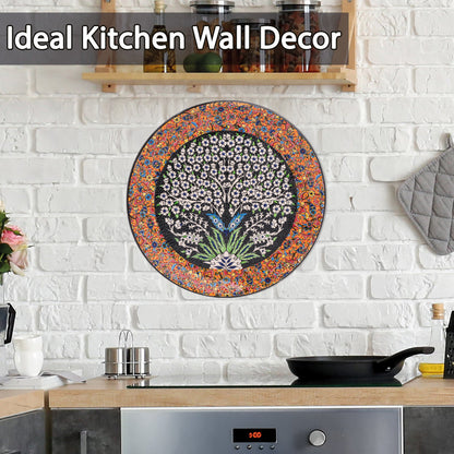 Ceramic Decorative Plate, Eternal Bloom Decorative Plate