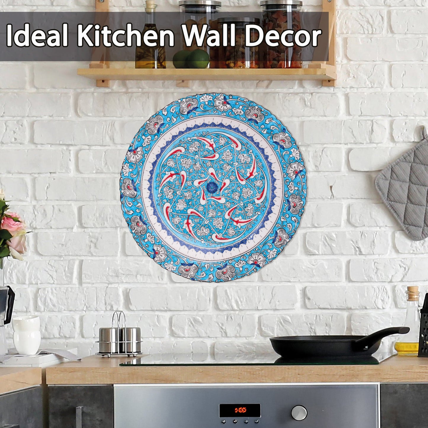 Ceramic Decorative Plate, Celestial Harmony Decorative Plate