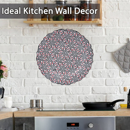 Ceramic Decorative Plate, Monochrome Elegance Decorative Plate