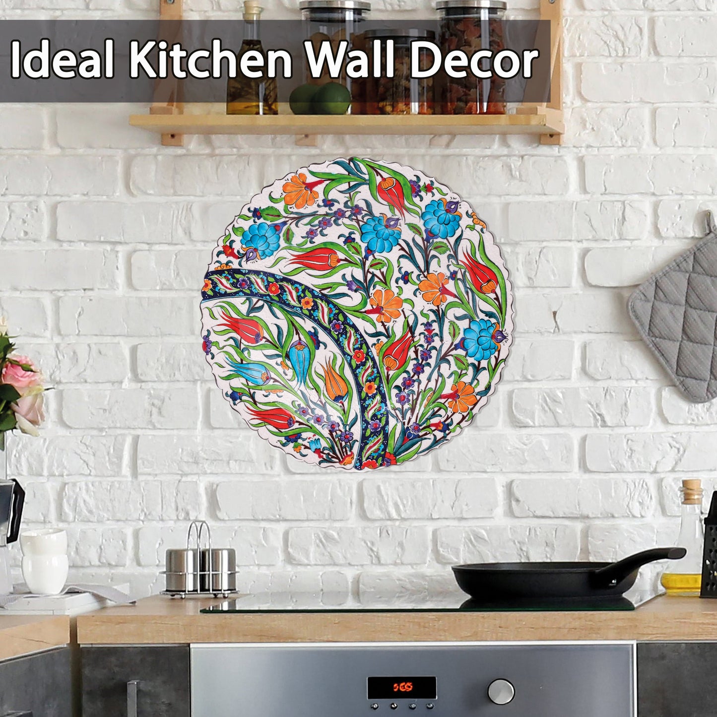 Ceramic Decorative Plate, Tulip Harmony Decorative Plate