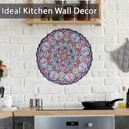 Ceramic Decorative Plate, Royal Mandala Decorative Plate