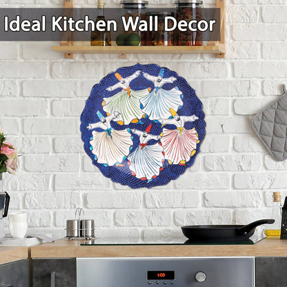 Ceramic Decorative Plate, Sufi Dance Decorative Plate