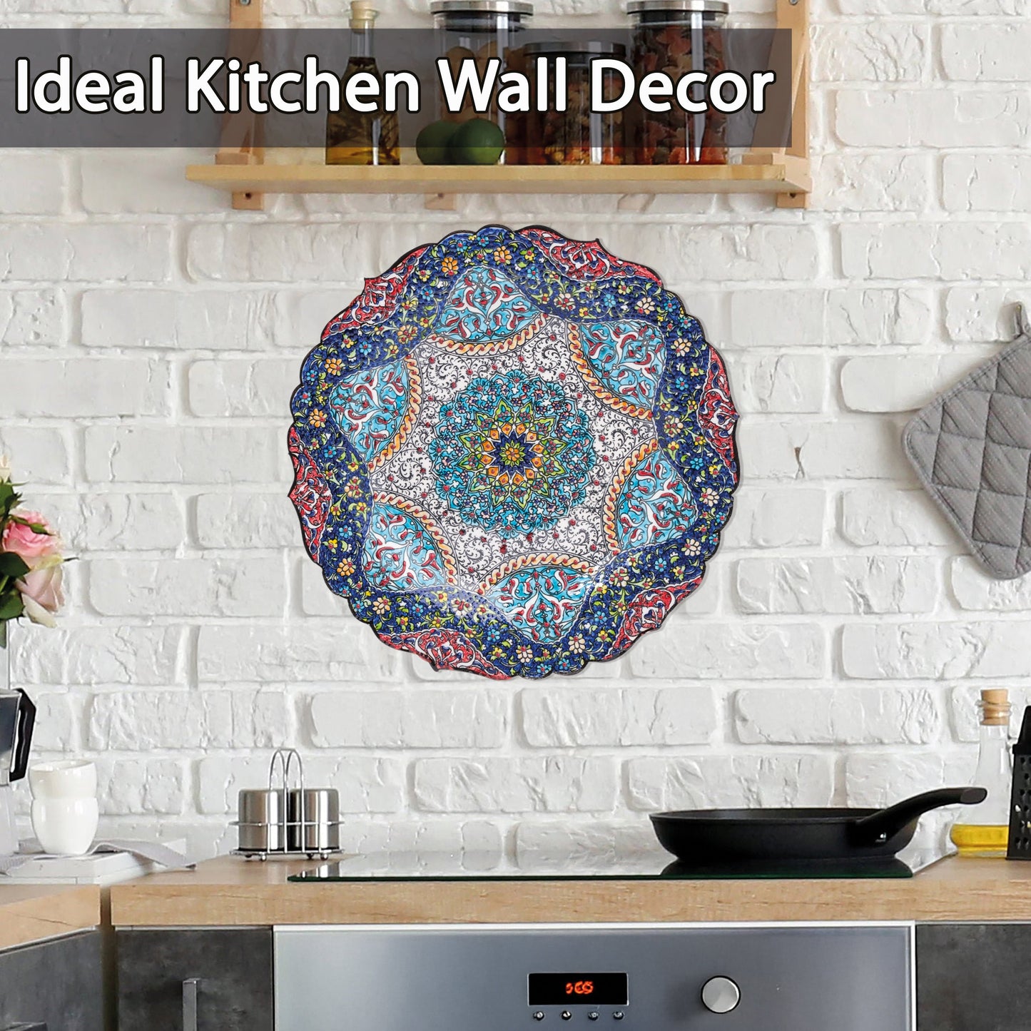 Ceramic Decorative Plate, Celestial Harmony Decorative Plate