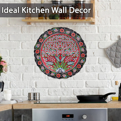 Ceramic Decorative Plate, Blossom Tree Decorative Plate