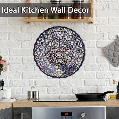 Ceramic Decorative Plate, Blossom Canopy Decorative Plate