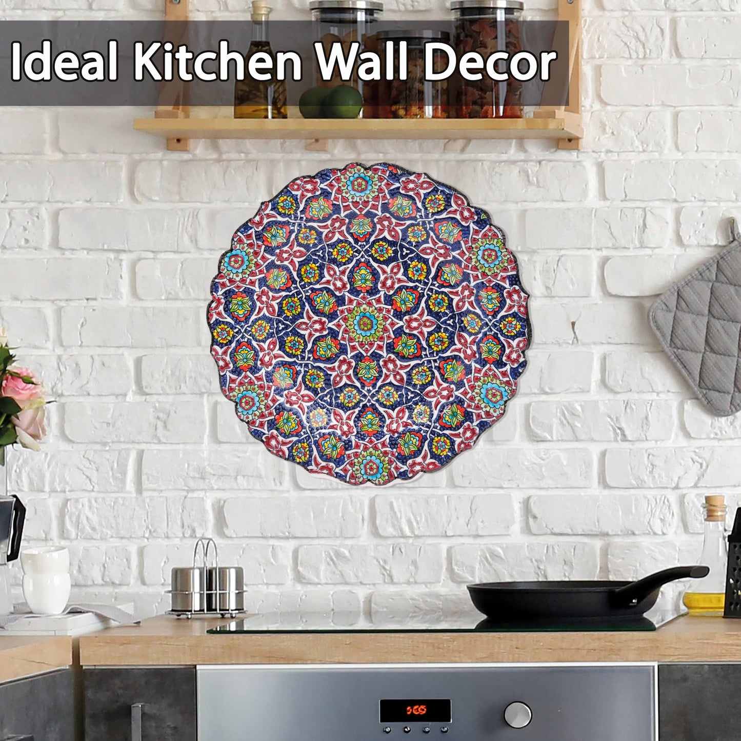 Ceramic Decorative Plate, Royal Mosaic Decorative Plate