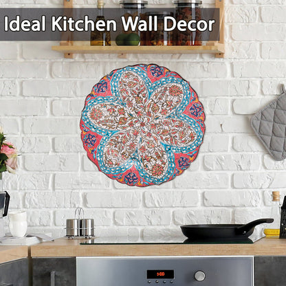 Ceramic Decorative Plate, Floral Radiance Decorative Plate