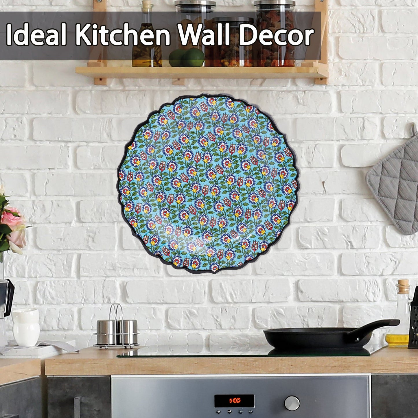 Ceramic Decorative Plate, Garden Bliss Decorative Plate