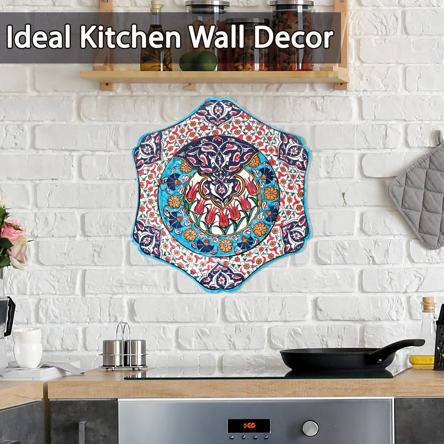 Ceramic Decorative Plate, Tulip Majesty Decorative Plate