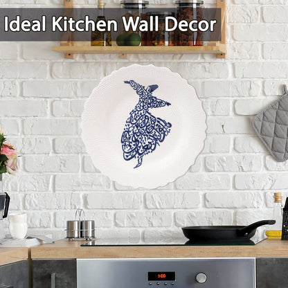 Ceramic Decorative Plate, Sufi Whirl Decorative Plate