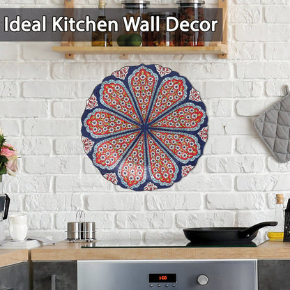 Ceramic Decorative Plate, Blossom Radiance Decorative Plate