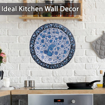 Ceramic Decorative Plate, Peacock Elegance Decorative Plate