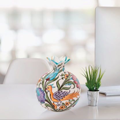 Handmade Ceramic Pomegranate Vase, Ceramic Vase Home Decor
