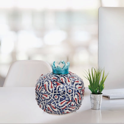 Handmade Ceramic Pomegranate Vase, Ceramic Vase Home Decor