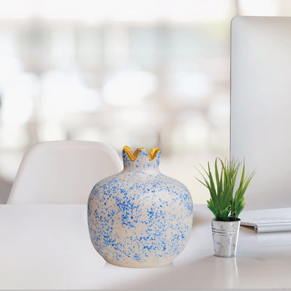 Handmade Ceramic Pomegranate Vase, Ceramic Vase Home Decor