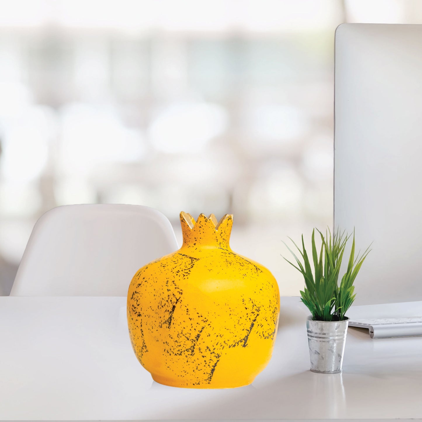 Handmade Ceramic Pomegranate Vase, Ceramic Vase Home Decor