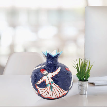 Handmade Ceramic Pomegranate Vase, Ceramic Vase Home Decor