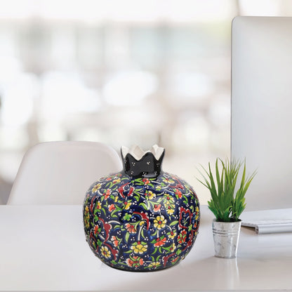 Handmade Ceramic Pomegranate Vase, Ceramic Vase Home Decor