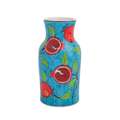 Handmade Ceramic Decorative Vase, Pomegranate Bloom Ceramic Vase