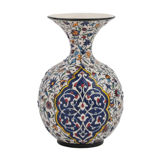 Handmade Ceramic Decorative Vase, Royal Floral Ceramic Vase