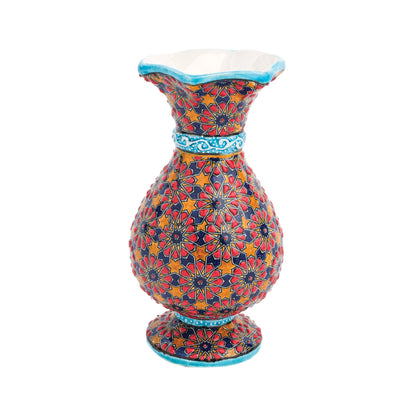 Handmade Ceramic Decorative Vase, Moroccan Star Ceramic Vase