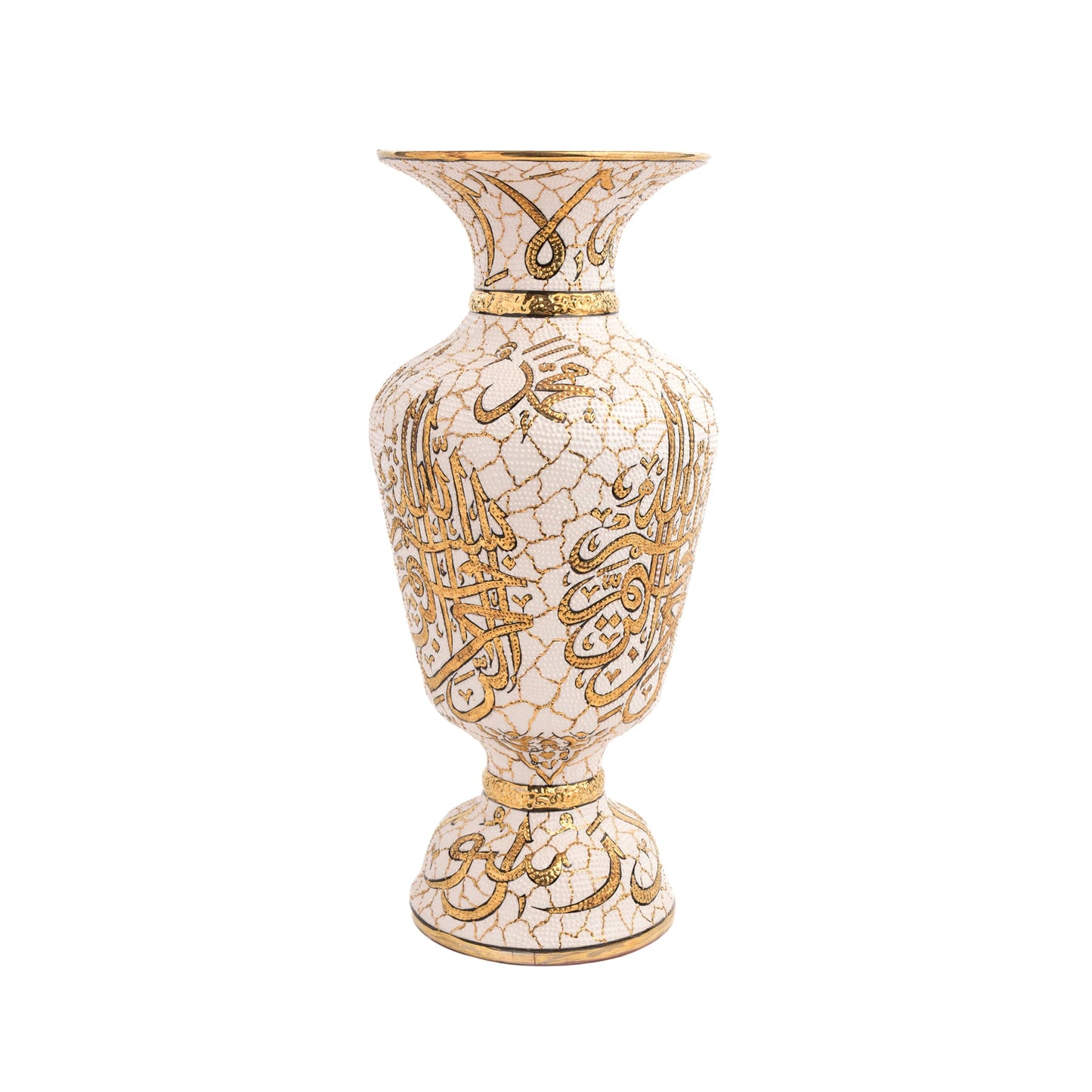 Handmade Ceramic Decorative Vase, Golden Grace Ceramic Vase, Golden Vase