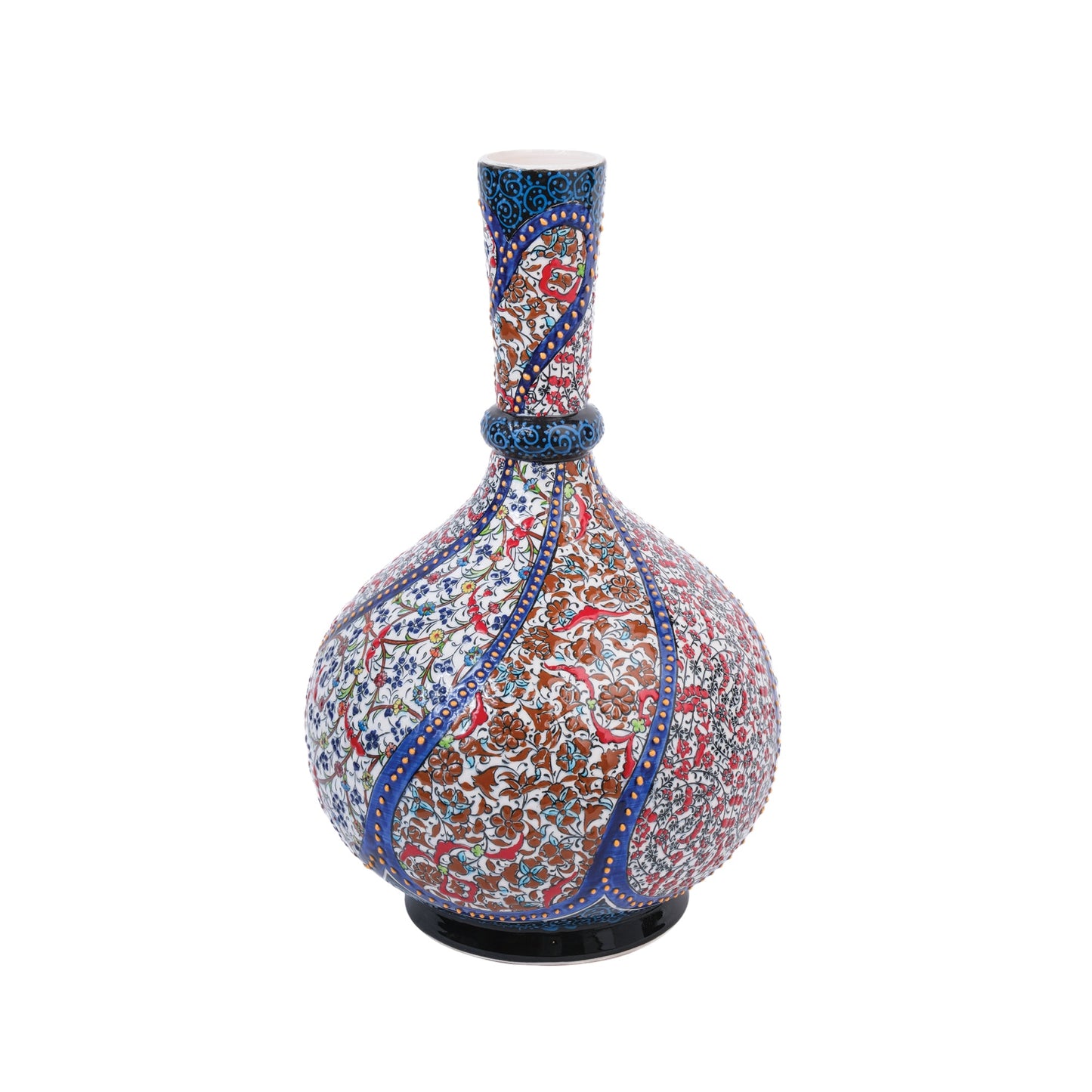 Handmade Ceramic Decorative Vase, Oriental Garden Ceramic Vase