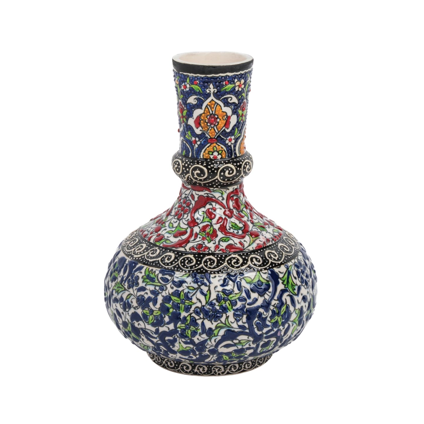 Handmade Ceramic Decorative Vase, Ornate Garden Ceramic Vase