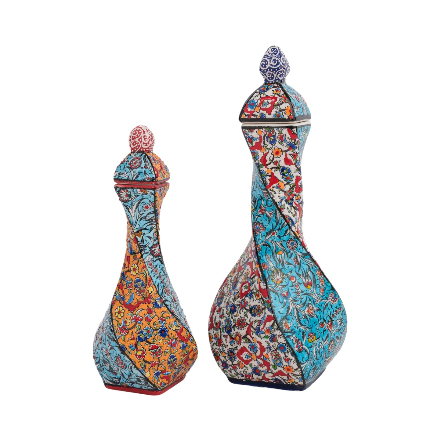 Handmade Ceramic Decorative Vase, Ornate Mosaic Ceramic Vase